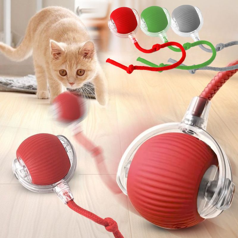 interactive cat ball toy automatic rolling ball for kittens